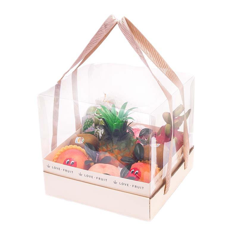 "Nordic Style Transparent Flower Gift Box for Valentine's, Birthday, or Cake"