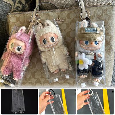15cm Transparent Schmerzen Pack Anhänger Schutzhülle Puppe Plüsch Staubdicht Tasche Hängen Tasche