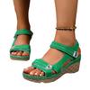 Large Size Platform Casual Sandals Velcro Sandals Women's Shoes