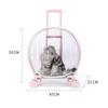 Sac Chien Chat Animal de Compagnie Boîte Trolley Transparente Respirante Porteurs Portables Sacs de Voyage Porté à la Main Aircase Pour Chiens Chats Sortie