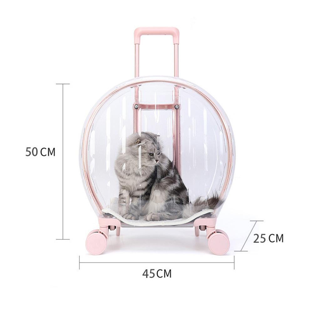 Sac Chien Chat Animal de Compagnie Boîte Trolley Transparente Respirante Porteurs Portables Sacs de Voyage Porté à la Main Aircase Pour Chiens Chats Sortie