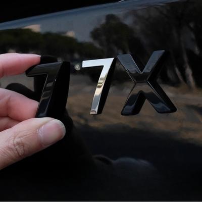 For Zeekr 7X Blackened Car Emblem Zinc Alloy Special Car Tail Emblems