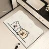 Cartoon Puppy Toilet Floor Mat Absorbent Bathroom Cabinet Floor Mat Non-slip Diatom Mud Floor Mat Toilet Carpet Bathroom
