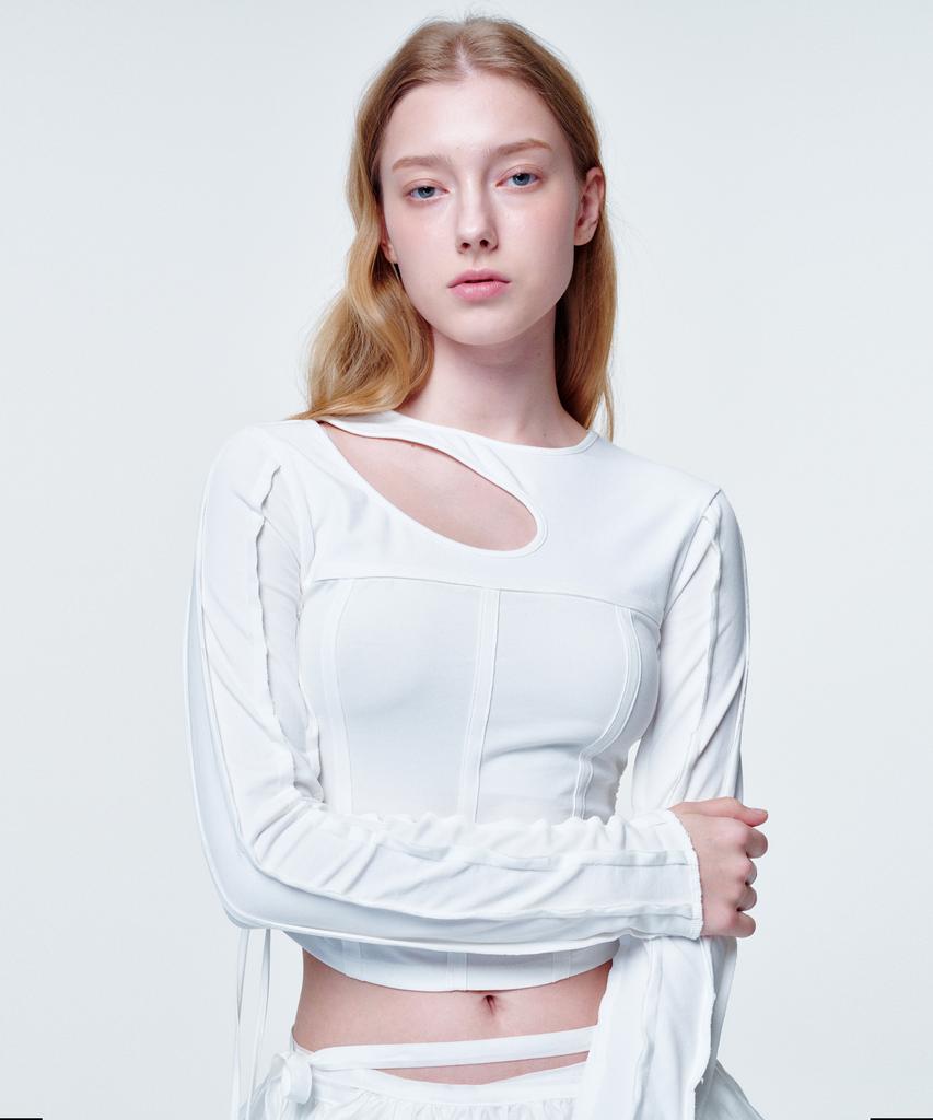 2113 STUDIO Corset Long Sleeve White