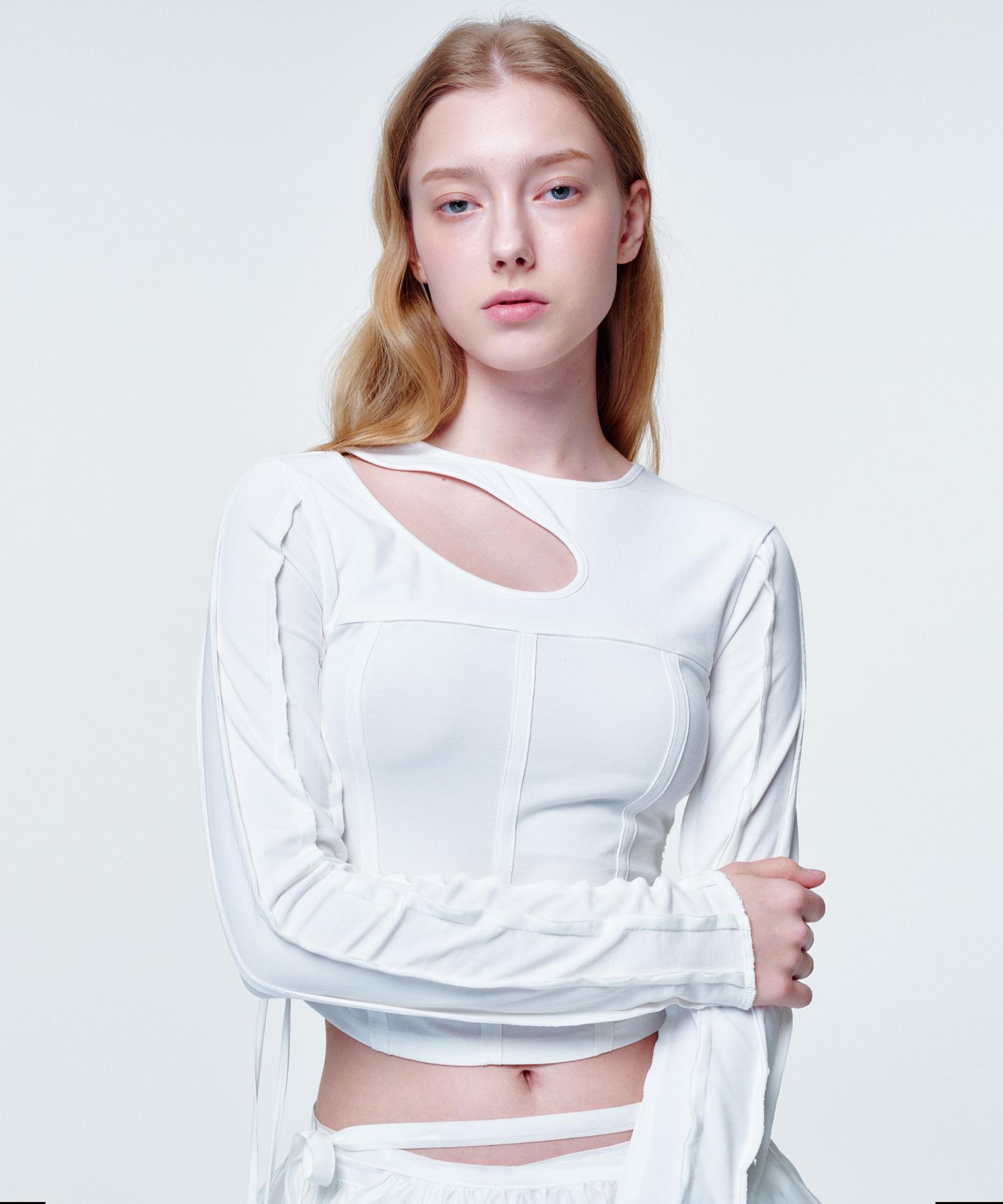 2113 Studio Corset Long Sleeve White White
