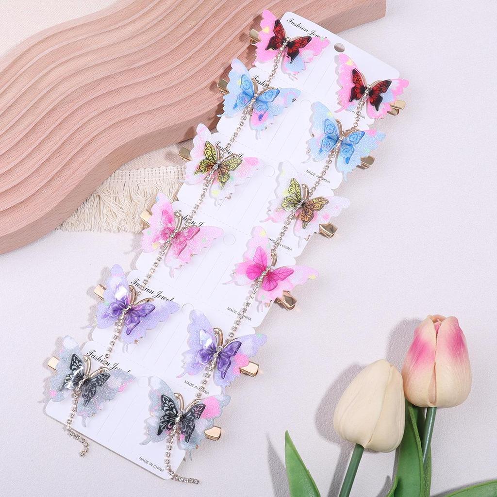 Exquisite Butterfly Hair Clip for Women & Children: High-End National Style Accessory