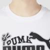 Puma Letter Logo Print Short Sleeve Outdoor Sports T-Shirt Men Tops White 676697-02
