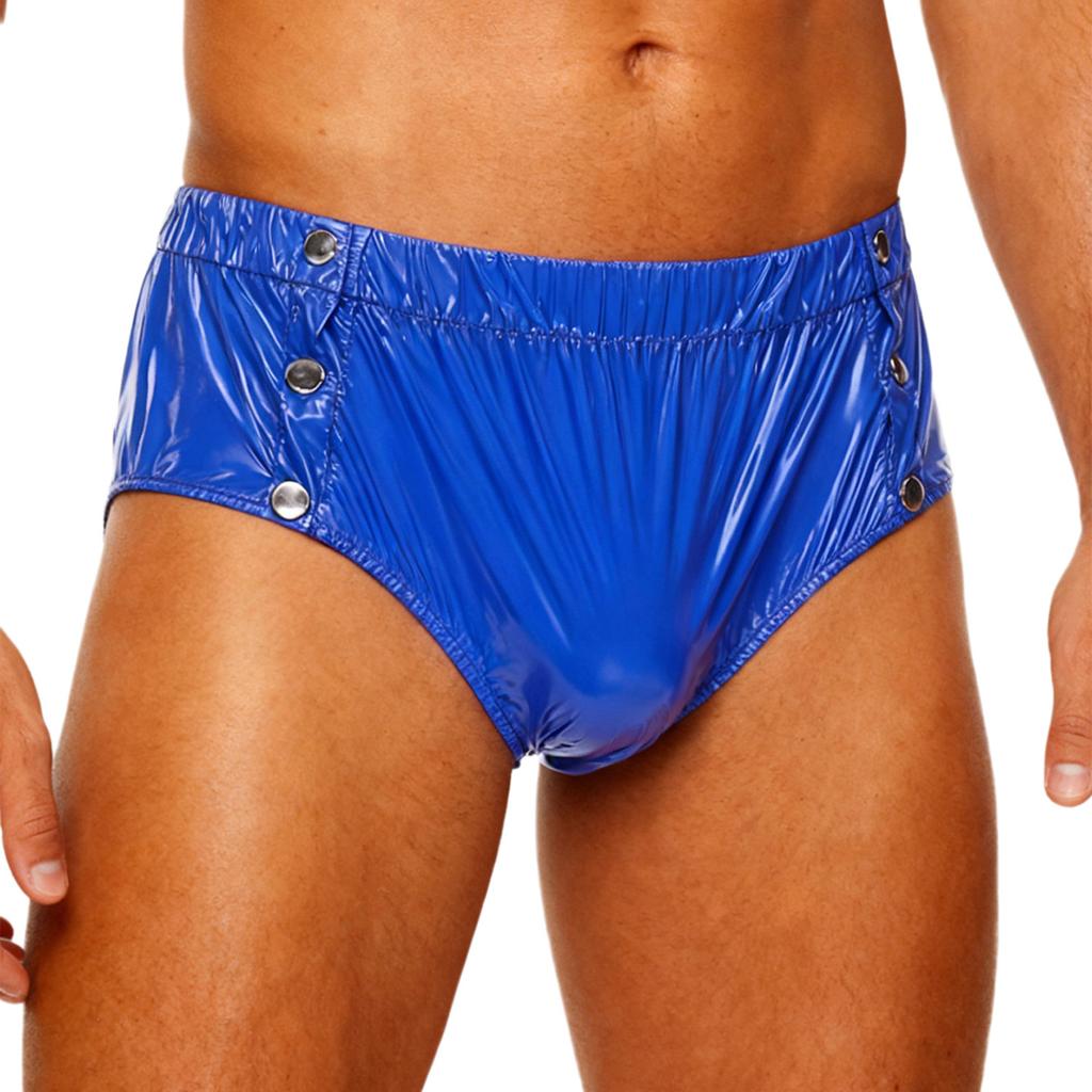 S-3XL Men‘s Waterproof Incontinence Underwear: Side Snap Button & Tear-Away Design, Washable Protective Cover for Elderly Care