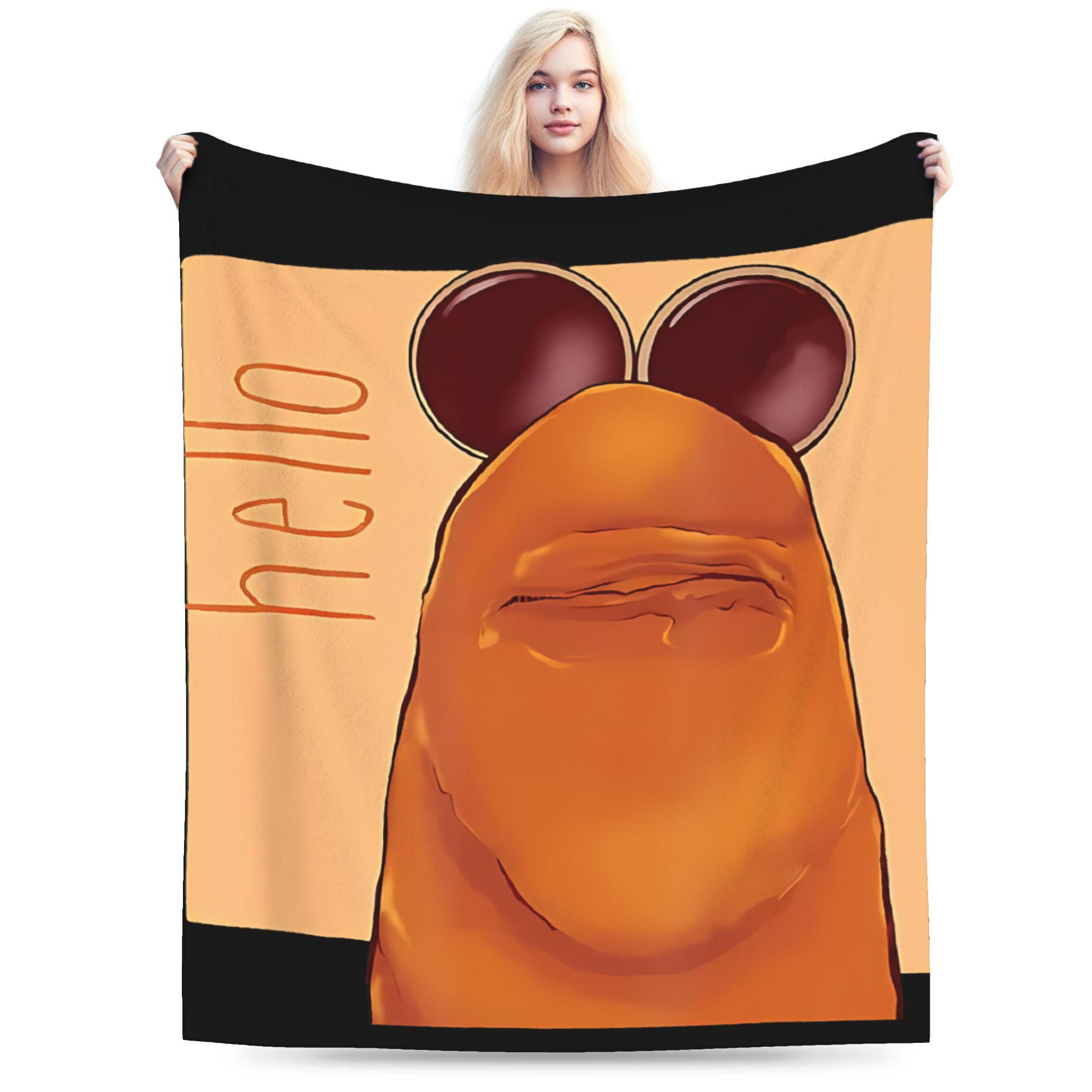 Marcus The Worm Meme Coral Fleece Plush Throw Blanket I Dont Like This Rock Blankets for Home Car Lightweight Bed Rug 30x40in