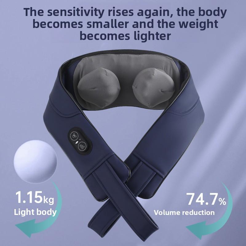 Neck Massager Fugui Bag Kneading Household Cervical Massager Back Hot Compress Massage Shawl Shoulder and Neck Massager