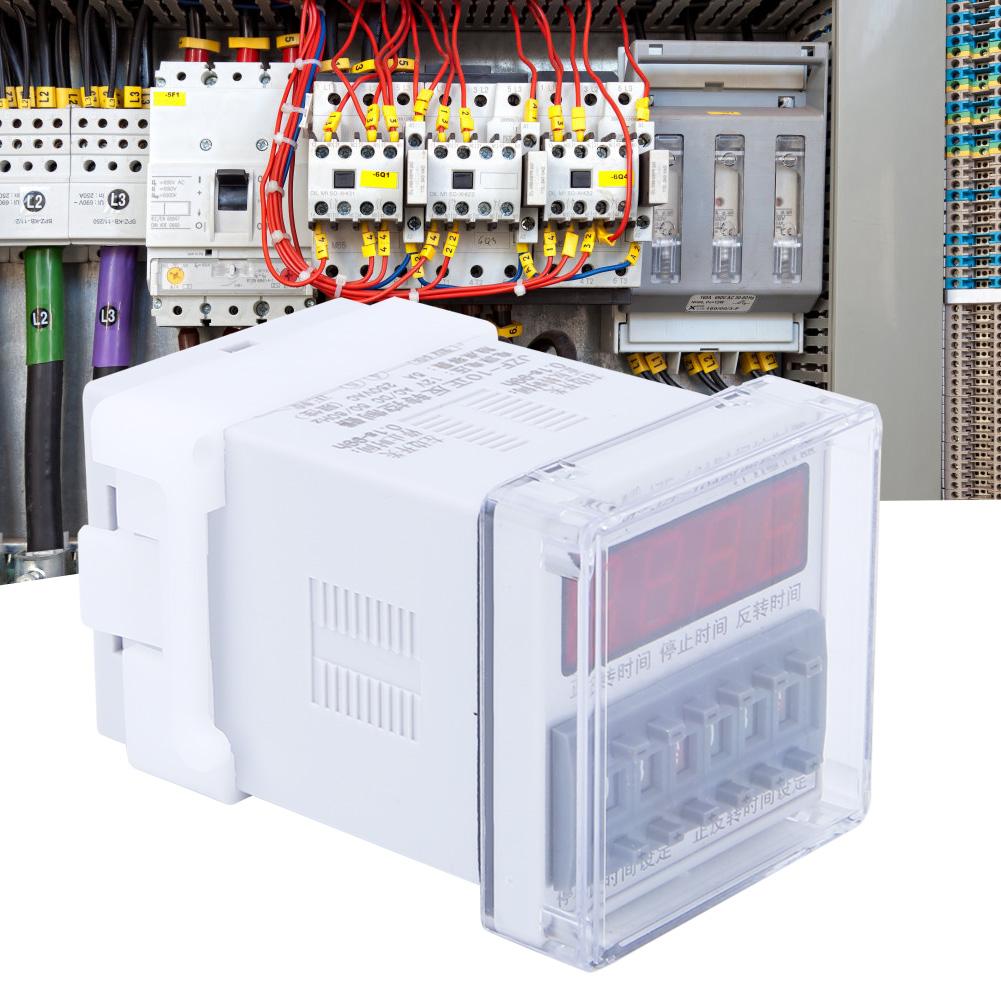BERM JZF 10A LCD Time Relay Motor CW CCW Controller Timing Switch 0.1S 99H 12V AC DC