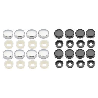 4PCS Car License Plate Frame Security Screw Bolt Caps Covers Fit For Suzuki