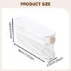Automatic Rolling Egg Holder Dispenser Double Layer Reusable Organizer with Lid for