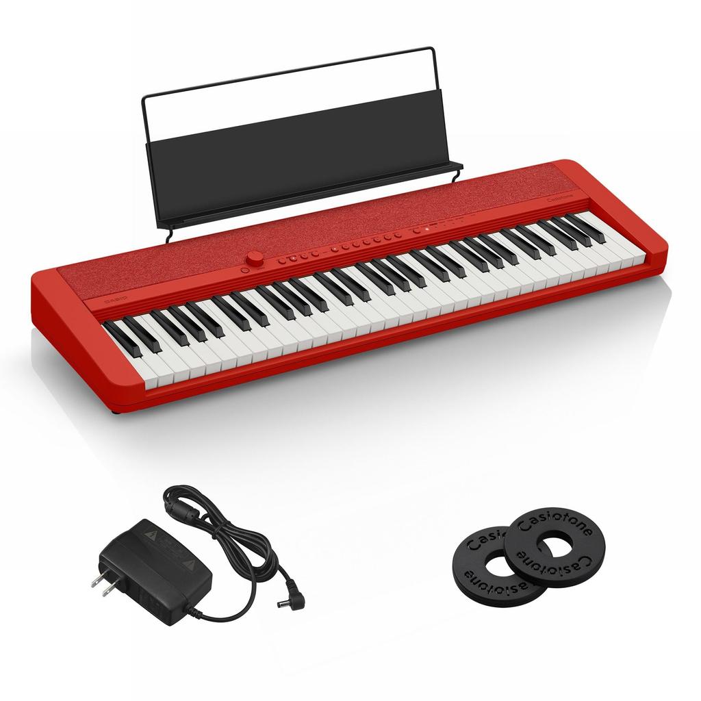 CASIO Electronic Keyboard Casiotone RD favorite keyboard with tones that you can easily carry around CT-S1 (Red) Harami-chan's 61-key high-quality