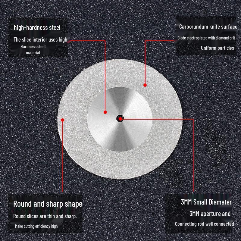 Diamond Blade for Jade, Ceramic, and Glass Cutting - Toothless Saw for Grout Cleaning and Gap Filling with Electric Grinder