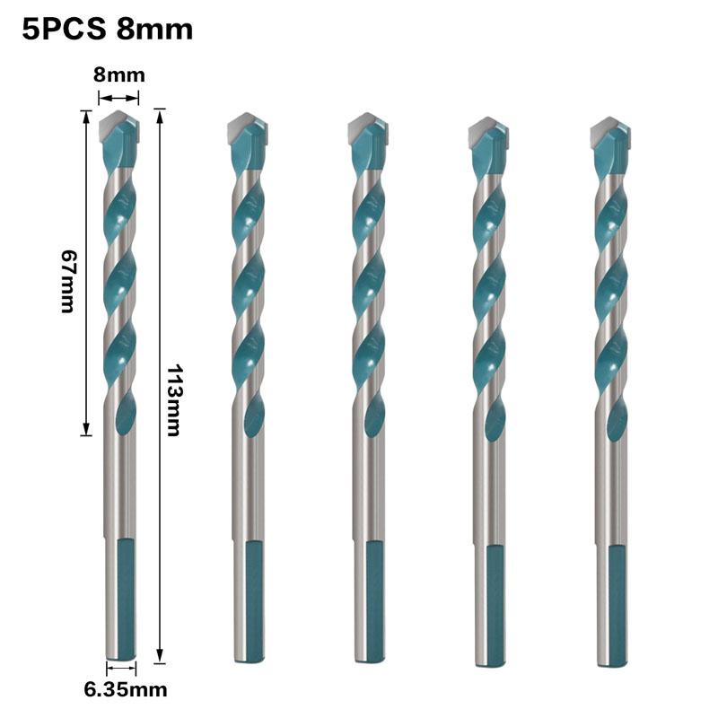 Overlord Drill Glass Tile Punch Hole Opener Concrete Cement Triangle Bit Tungsten Steel Bit 6mm 8mm 10mm 12mm