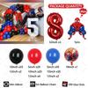 149pcs Kids Birthday Red Blue Balloons Garland Arch Kit For Party Decors Age 1-9 Spiderman 3D Marvel Foil Balloons Air Globos