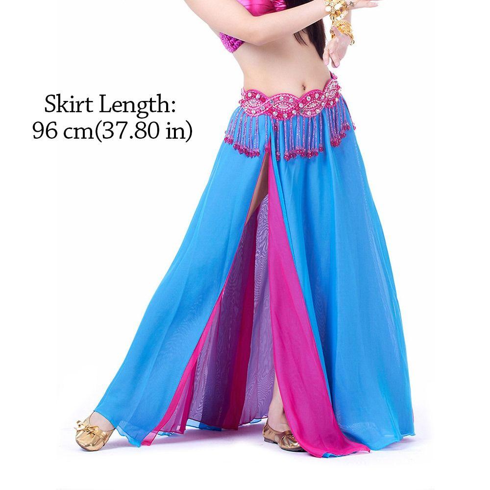 Chiffon Spanish Skirt Tassels Belly Dance Skirt Fashion Show Costumes  Show Costumes