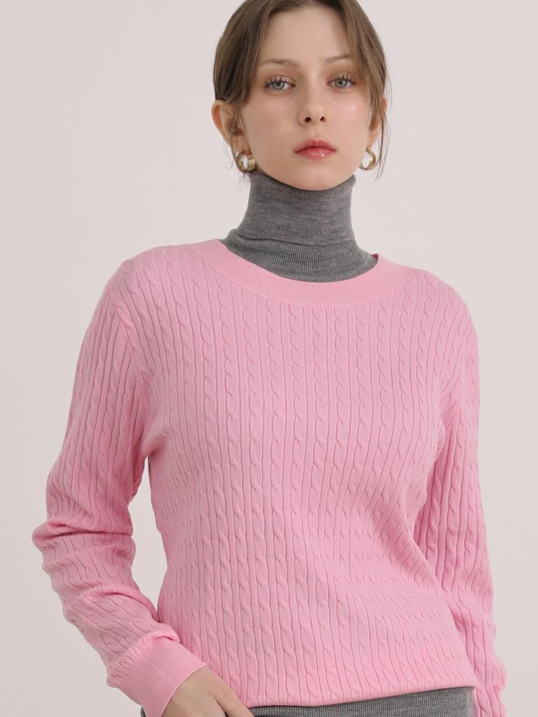 MERCIANNES Basic Cable Round Neck_Ma9Lkn1