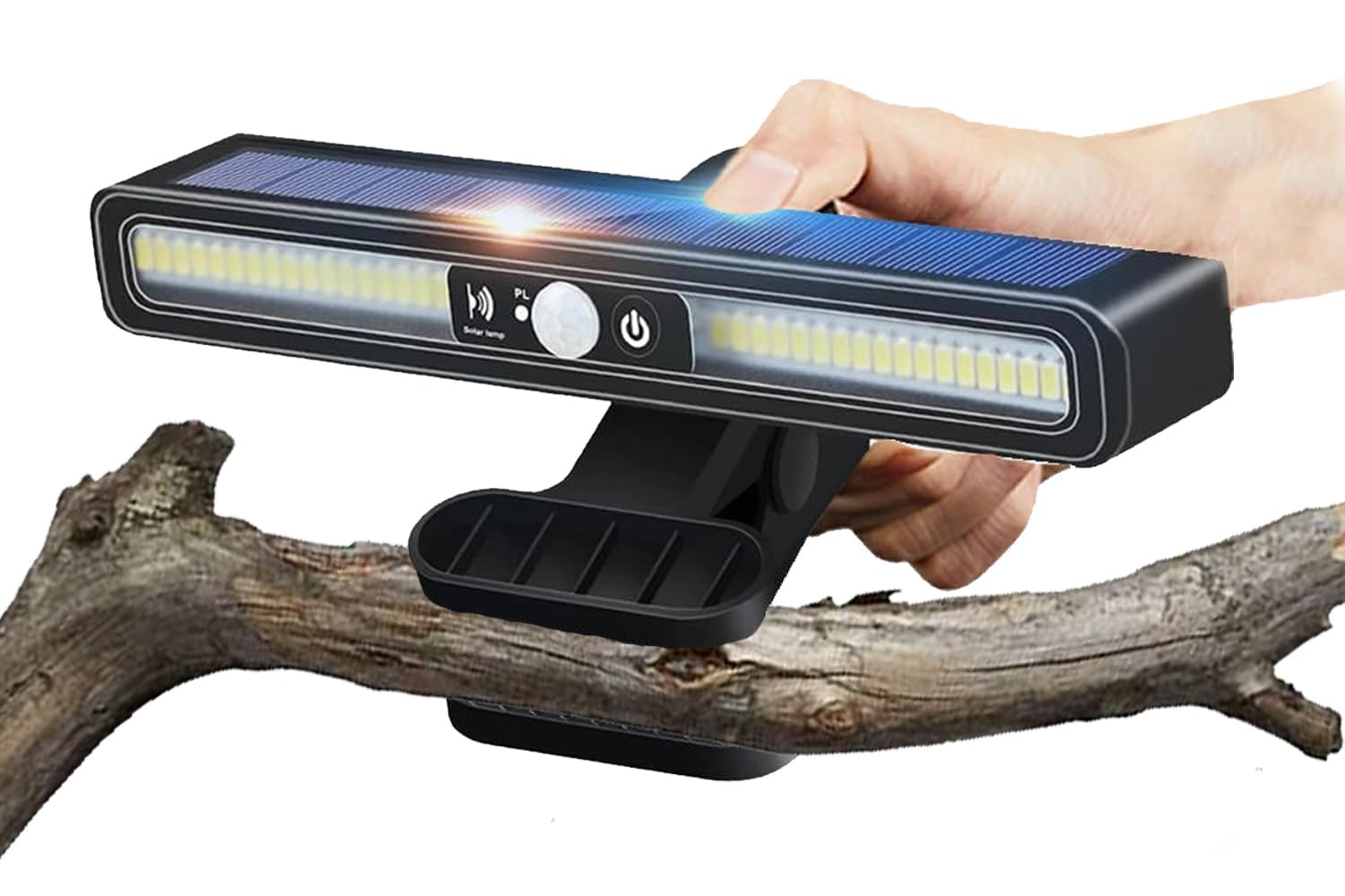 

Clip-on Solar Light, Sensor Light for Outdoor Use, No Electricity Costs, 3 Lighting Modes, Automatic OnOff, High-Sensitivity Motion Sensor, Solar