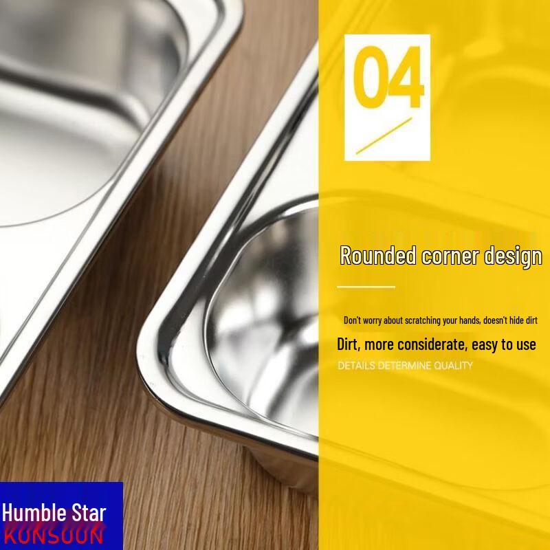 Kids' 304 Stainless Steel Divided Lunch Tray with Lid