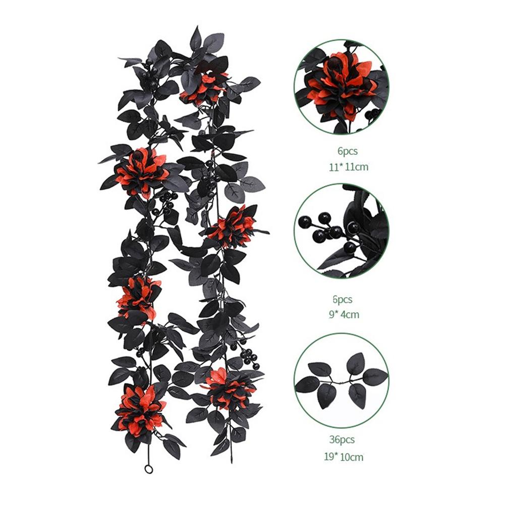 For Home Halloween Decoration Artificial Flowers Halloween Period Realistic And Natural Look Versatile Decoration
