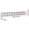 Vidaxl Gabion Basket with Lid, 1000X100X100 Cm, Galvanized Iron