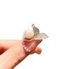 Opal Flash Diamond Bow Small Brooch Versatile Temperament Pin Anti-Light Artifact Fixed Clothes Suit Collar Pin