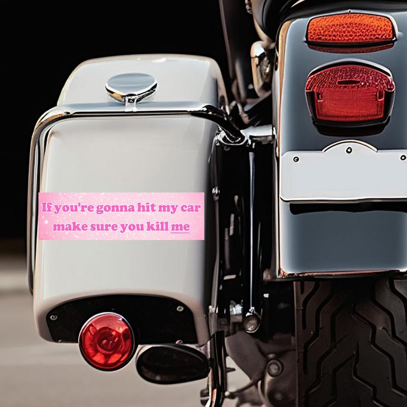Funny Car Stickers Hilarious Window Wall Sticker Humorous Word Letter Decal 10 PCS Waterproof Funny Quote Message Stickers For