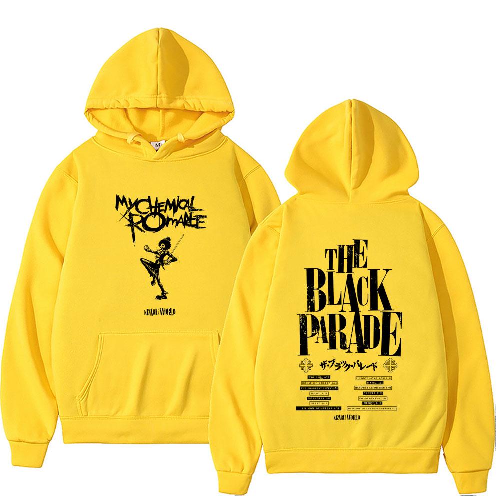 

Худи Rock Band My Chemical Romance The Black Parade Tour Мужское Женское Модное Панк Эмо Оверсайз Пуловер Мужские Повседневные Толстовки 3XL