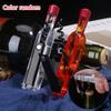 Folding Wine Bottle Opener Creative Plastic Stainless Steel Red Wine Opener Beer Cap Removing Gadget With Magnetic Suction