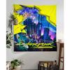 Anime CCyberpunk EEdgerunners Colorful Tapestry Wall Hanging Bohemian Wall Tapestries Mandala Wall Art Decor