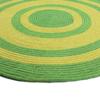 Tapis en coton effet cordage bi-colore vert diam.70