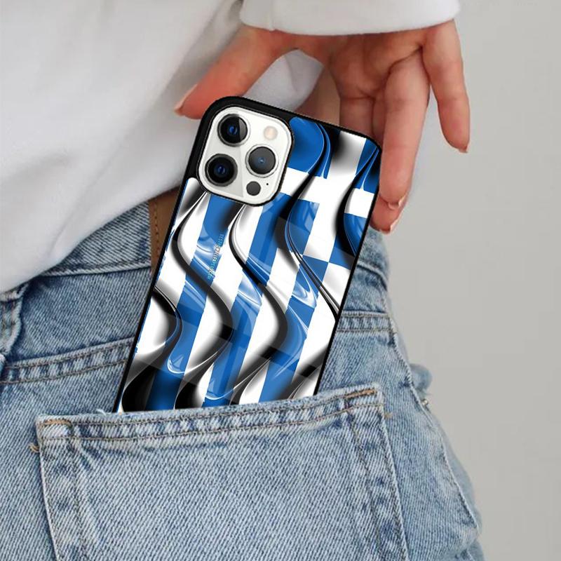 Greek flag Crete Greece Phone Case Magesafe Magnetic Wireless Charge Cover For IPhone 18 16 11 12 13 14 15 Pro Max Plus Mini