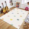Rug Carpet Mat Non-Slip Retro Polka Dot Art Area Rug for Living Room Entryway Bathroom Kitchen Playroom Mid Century Home Decor