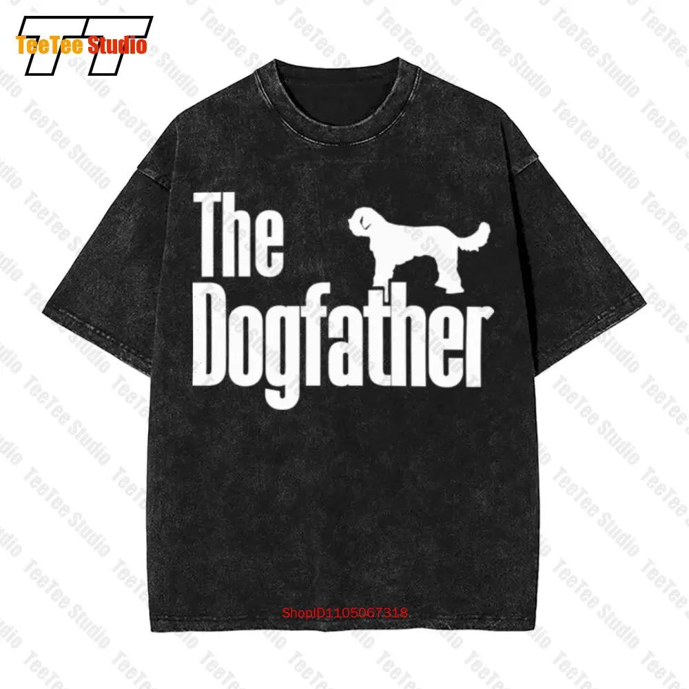 The Dogfather Cavapoo - Boyfriend Birthday Gift Vintage Oversized T-Shirt ICRY