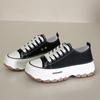 Canvas Shoes Women Sneakers Platform Shoes 2025 New Running Designer Shoes White Outdoor Casual Walking Flats Zapatos De Mujer