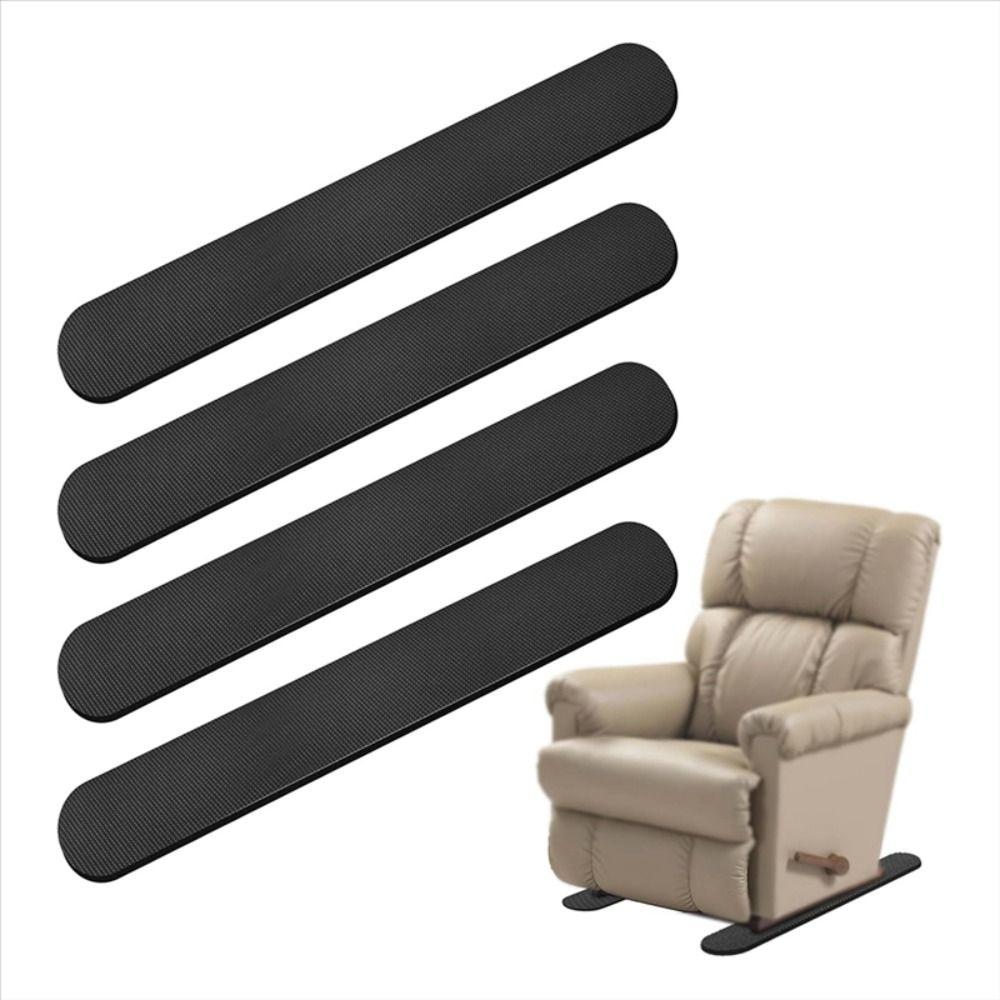 2Pcs Non Slip Rubber Rail Pads Durable Anti Skid Furniture Pad Anti-slip Pad  for Hardwood Floors