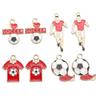 Korean Style Soccer World Cup Jersey Keychain & DIY Bracelet Pendant