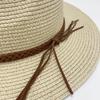 Men's and women's summer Panama straw hat Korean fleece beach sun protection cowboy top hat Wide brim outdoor sun hat