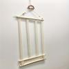 Wall-Mounted Hair Accessories Organizer Macrame Canvas Hanger with Multiple Hooks for Bows, Scrunchies & Clips Storage Display Rack, Hair Accessories