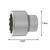 TONE Socket Drive Size Wrench Size 55mm (12-point) 6D-55, 19.0mm (3/4"),