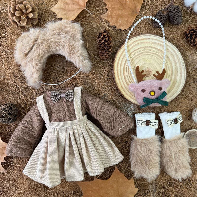 

Одежда для BJD кукол 30 см, масштаб 1/6, зимнее платье и милые аксессуары-шляпка для наряда в подарок девочке Suitable for 30cm Do