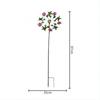 Iron Windmill Outdoor Garden Villa Metal Ground Plug Crafts Flower Insert Decoration Ornament