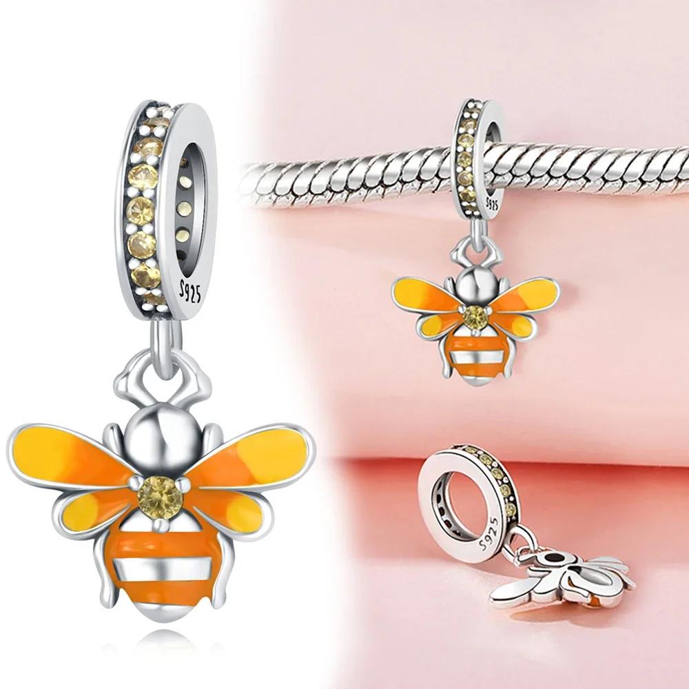 1/25 Silberne Bienen-Serie Goldene Wabenblumen Damenarmband DIY Leichter Luxus Schmuckherstellung Geschenk Hohe Qualität