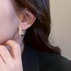 S925 Silver Needle Micro-Inlaid Diamond Fashion Earrings: Versatile, High-End Style for Women.