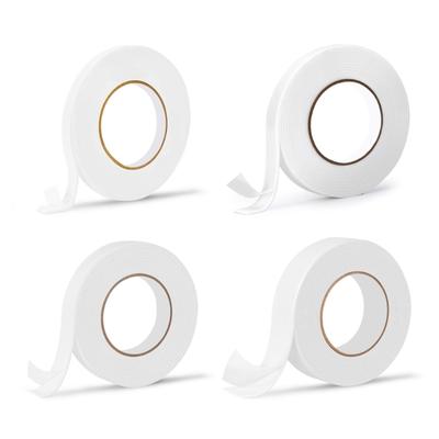 5 Rollen Zelfklevende Tape Dubbelzijdige Schuimtape Multifunctionele EVA Schuimtape Eenvoudig te Gebruiken voor School Kantoor en Huis