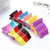 5Pcs Alligator Hair Clip Plastic Nonslip Durable Hairpin Black Pink Styling Accessories for Women Men Hairdressing