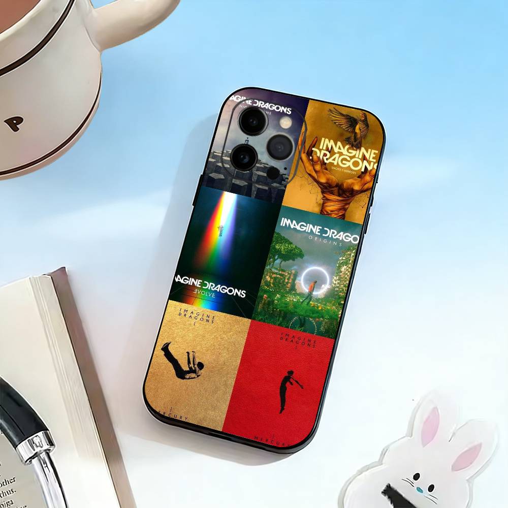 

Imagine D-Dragons Phone Case For iPhone 17,16,15,14,13,12,11 Plus,Pro Max,XS,Soft Silicone Black Cover iPhone17promax
