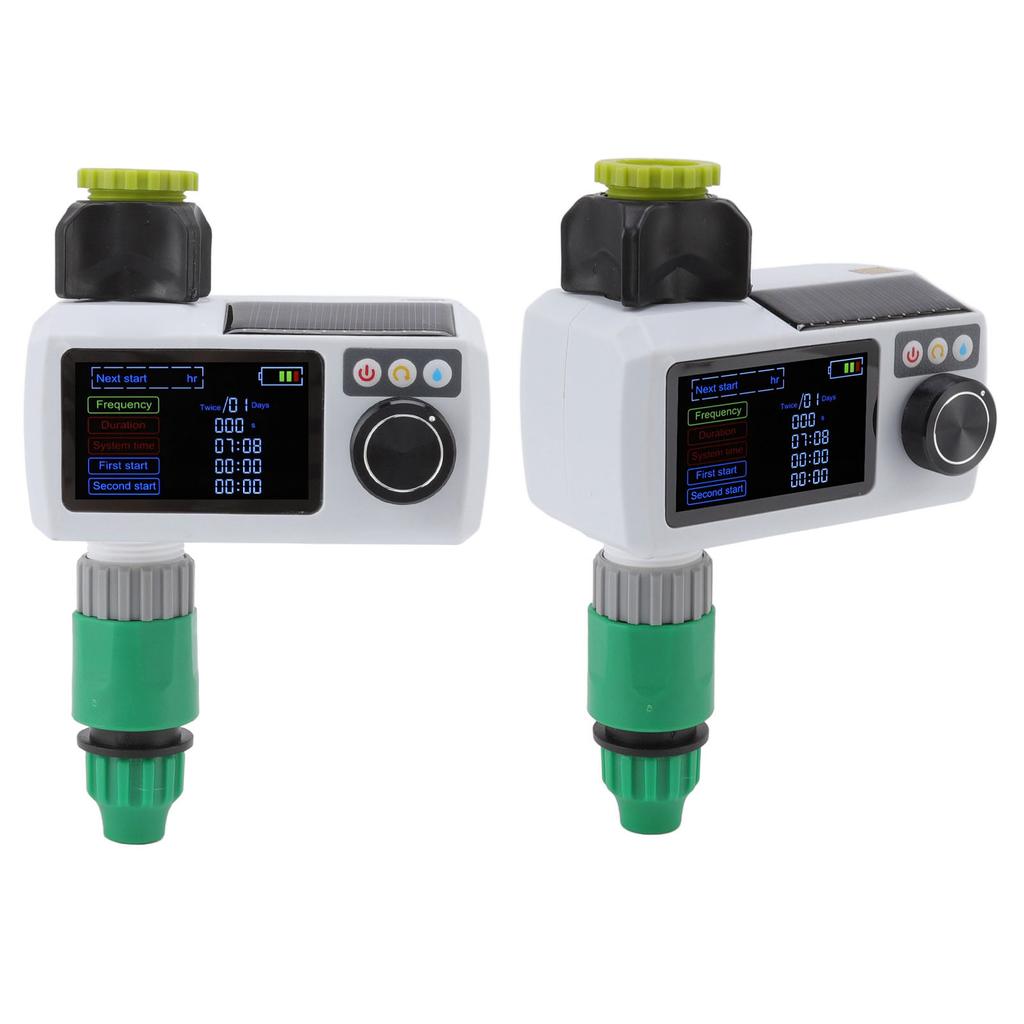 Solar Sprinkler Timer Solar Rain Sensing Automatic IP68 Waterproof Real Time Self Inspection Garden